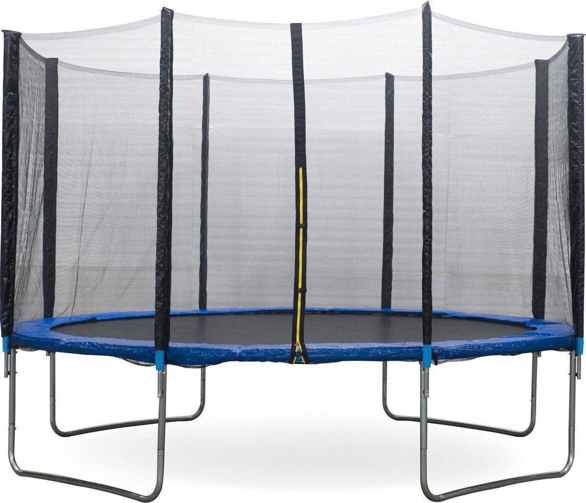 D-Supplies | Trampoline 244 cm met veiligheidsnet - blauw - 80KG draaggewicht